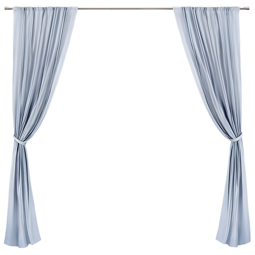 a pair of curtains hanging on a rod png