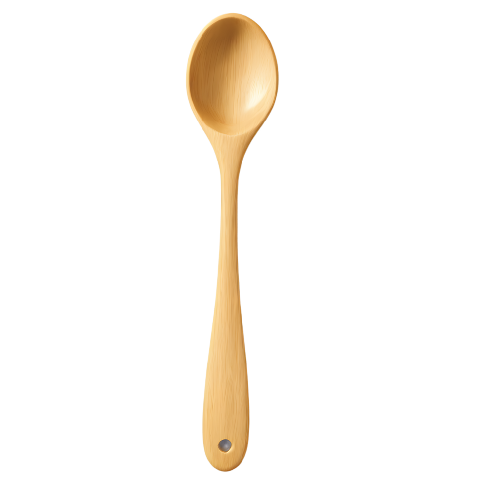 a wooden spoon on a transparent background png