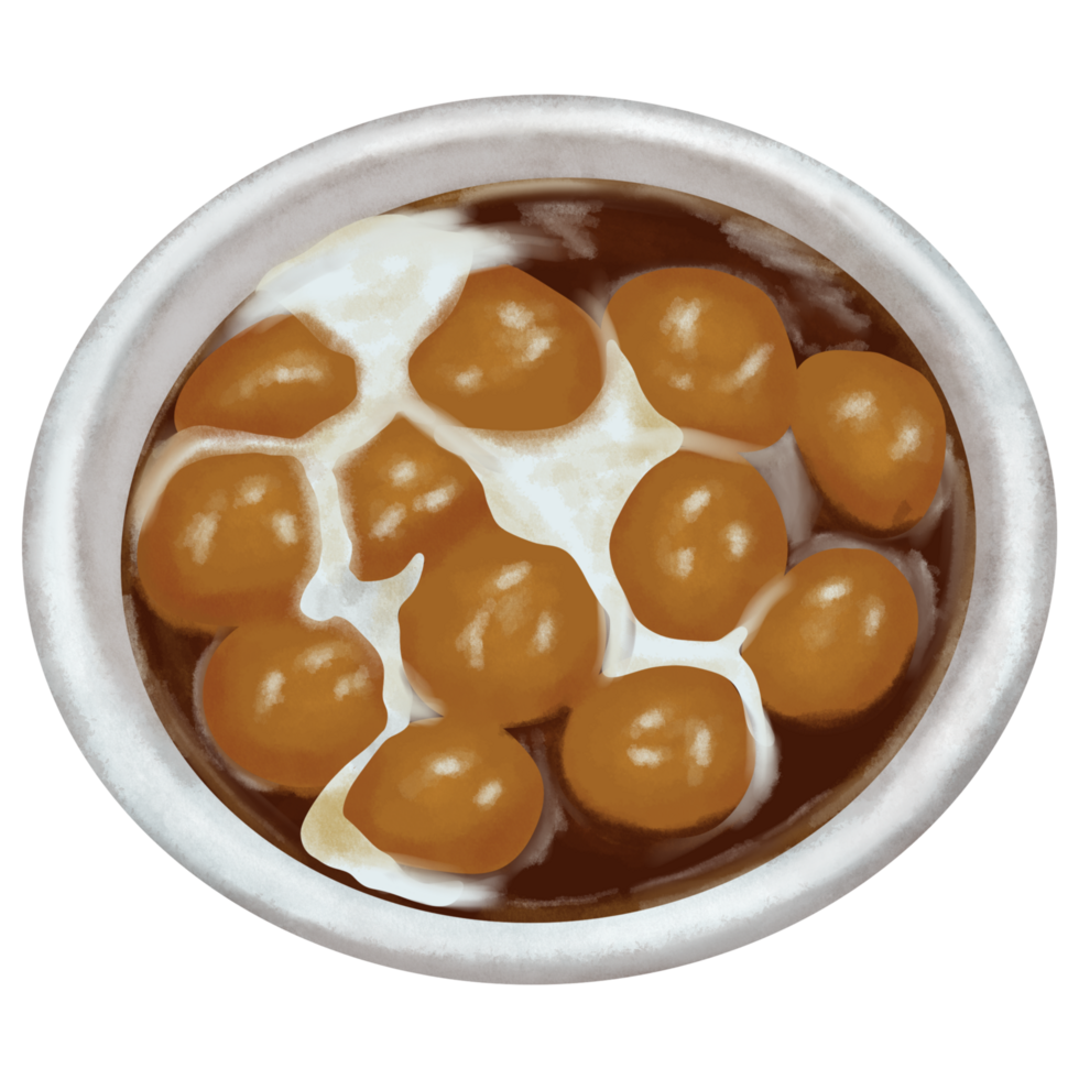 Kolak Biji Salak Illustration png