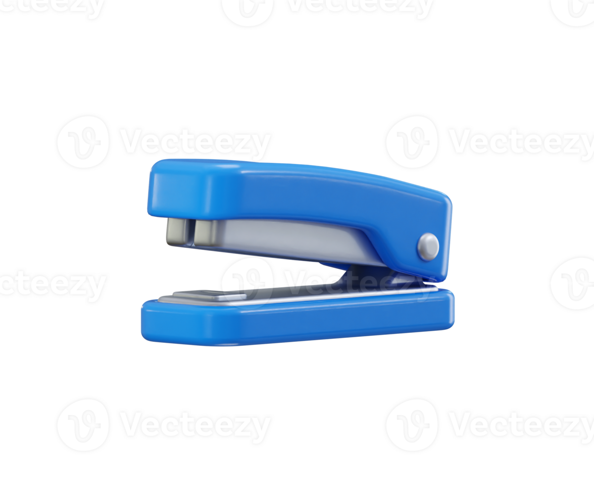 Stapler icon 3d render concept of official paperwork stationery icon png
