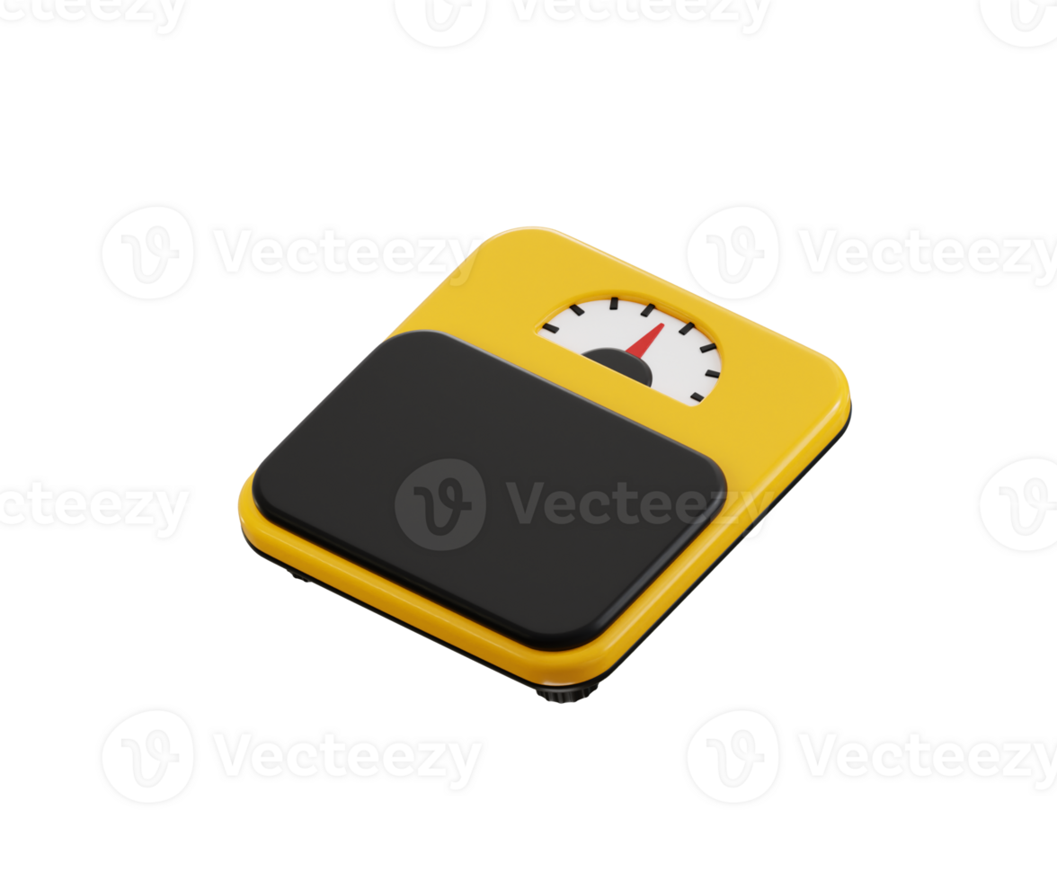 Weight Scale icon 3d render illustration png