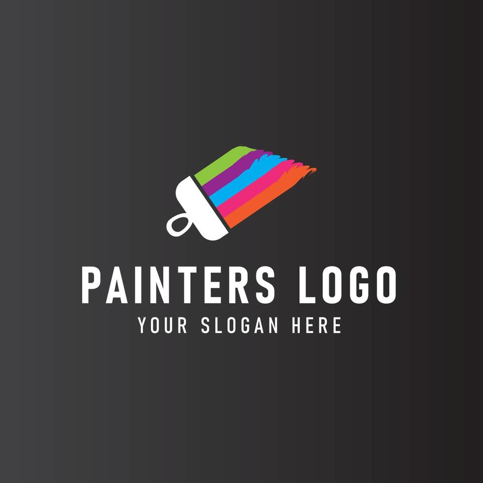 Painter Logo Design Template vector