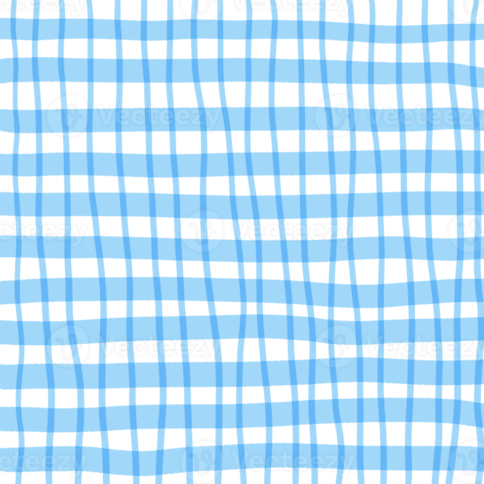 Bright horizontal and vertical stripes. Textured checkered pattern in blue, light blue. Squares can be used as background png