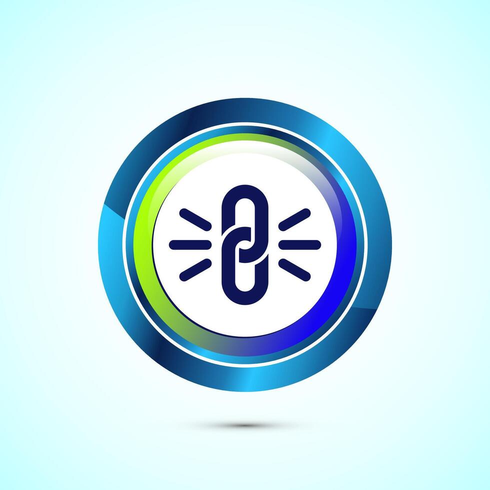 Durable icon design illustration, Durable logo badge for product design element. Glossy Round Button Design vector