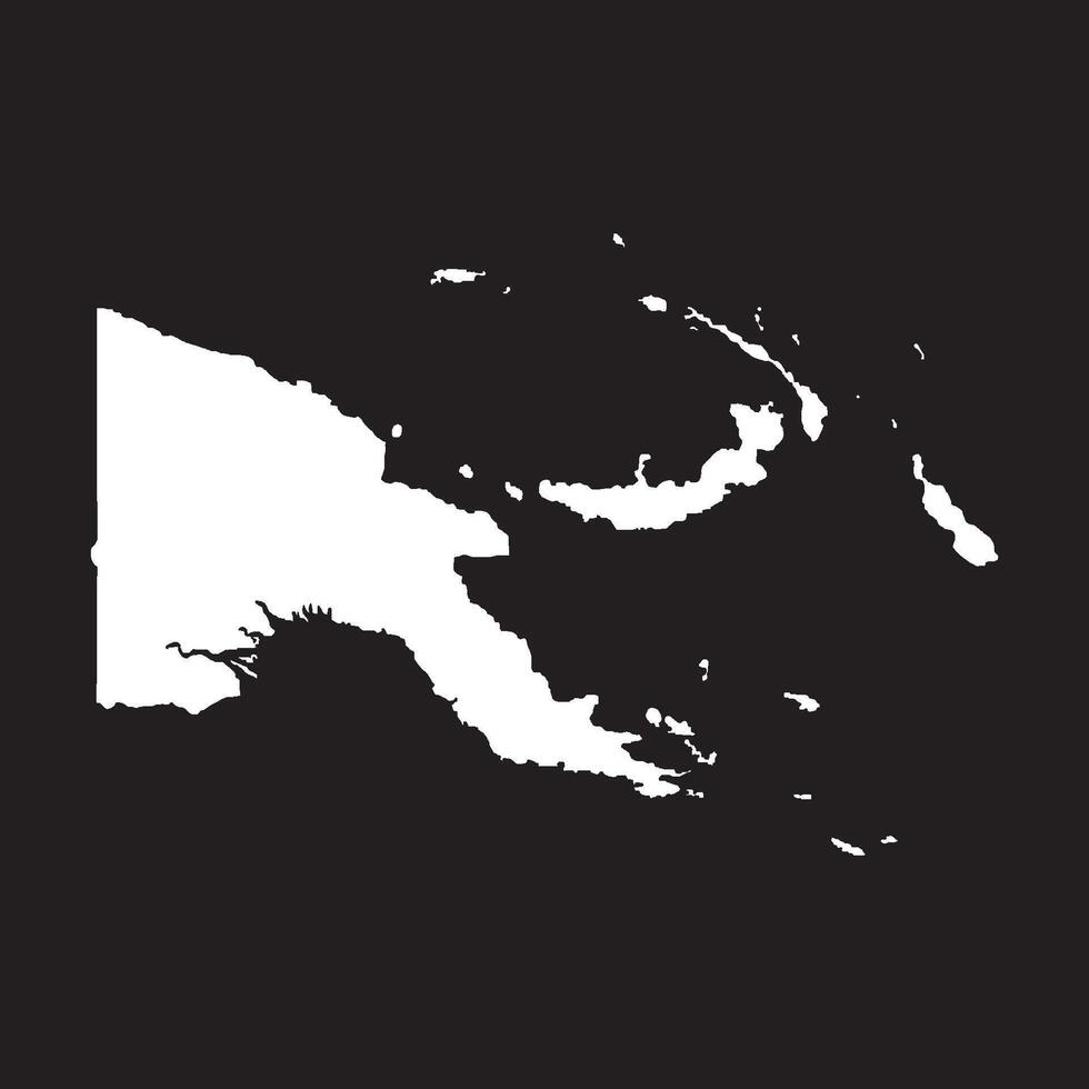 Papua New Guinea Map Icon vector