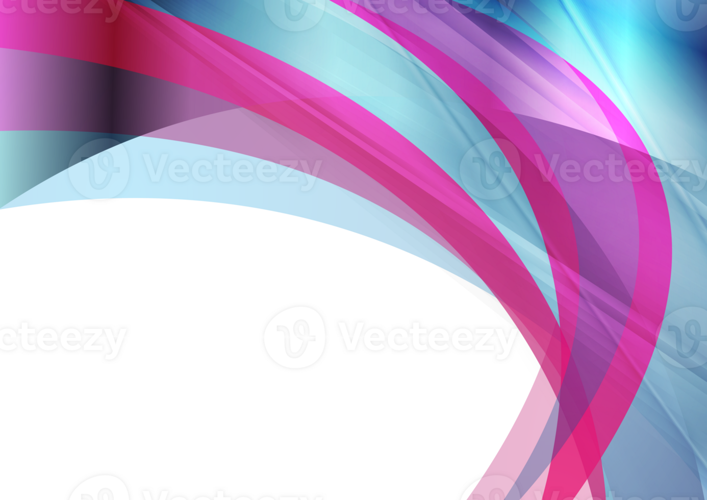 Colorful glossy waves png