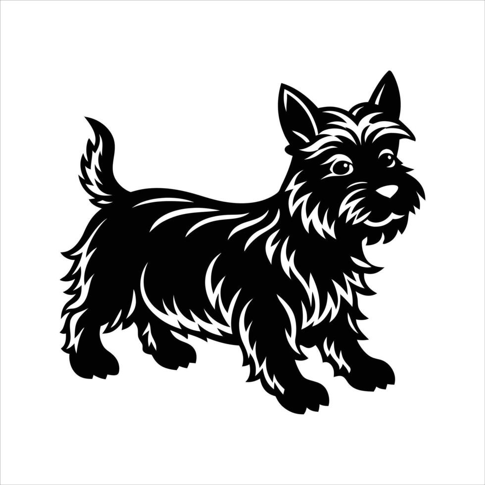 Fast Westie Racing to New Heights vector
