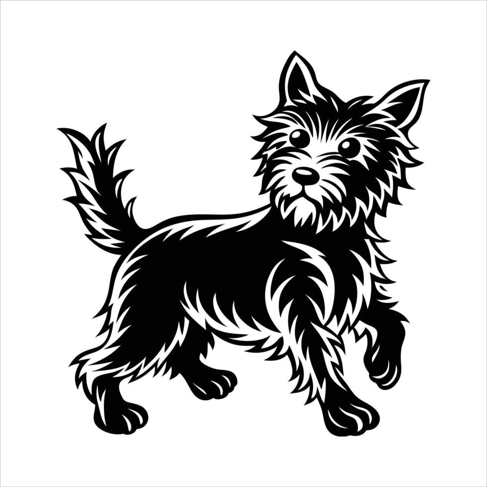 West Highland White Terrier dancing vector
