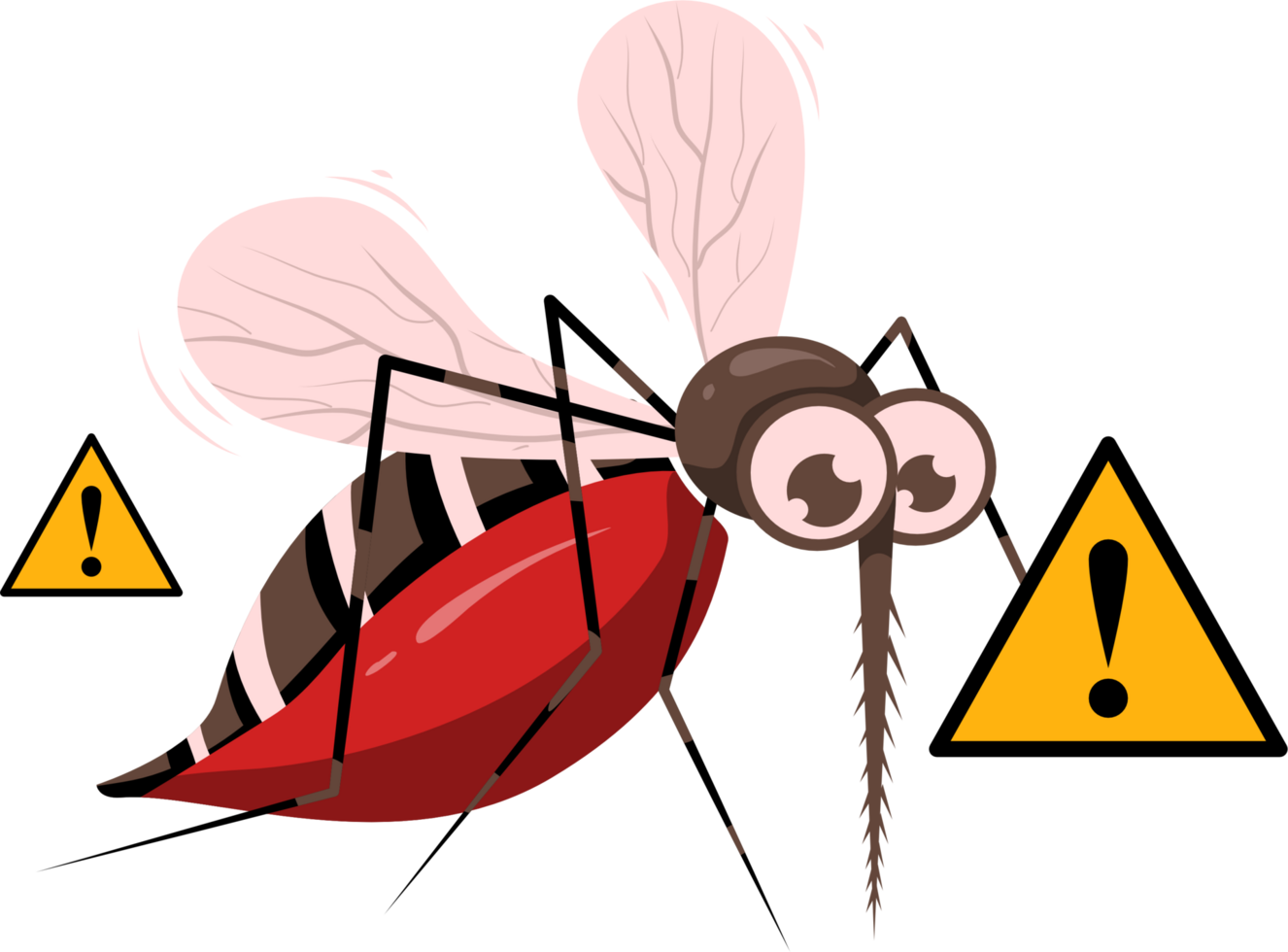Mosquito alert illustration png