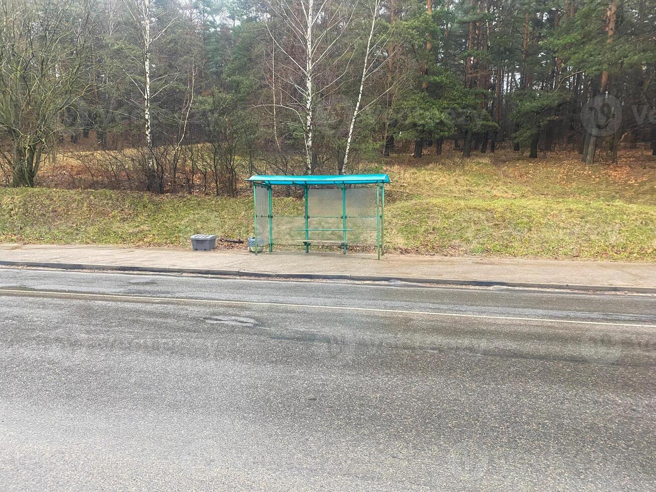 Stop for public transportation photo