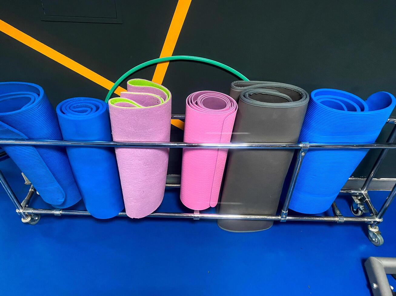 Exercise mats for exercises photo