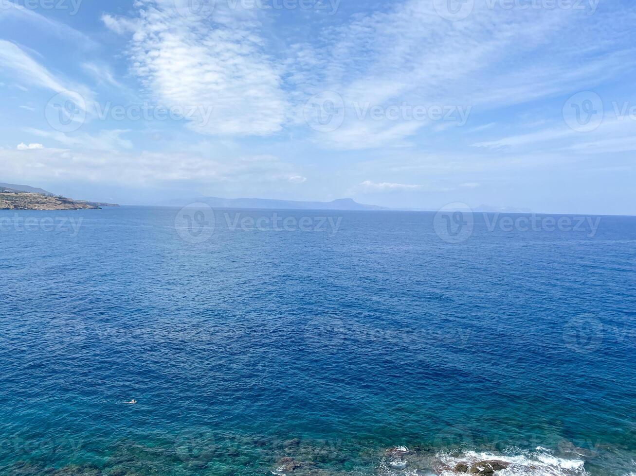 Calm sea. The shore of the ocean. Sea waves photo