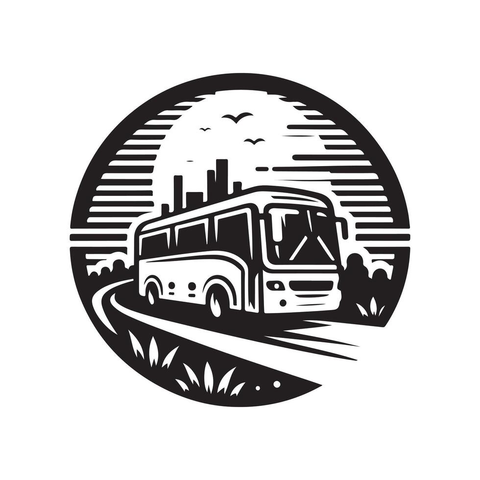 High-Resolution Shuttle Bus Silhouettes for Digital Marketing Use vector