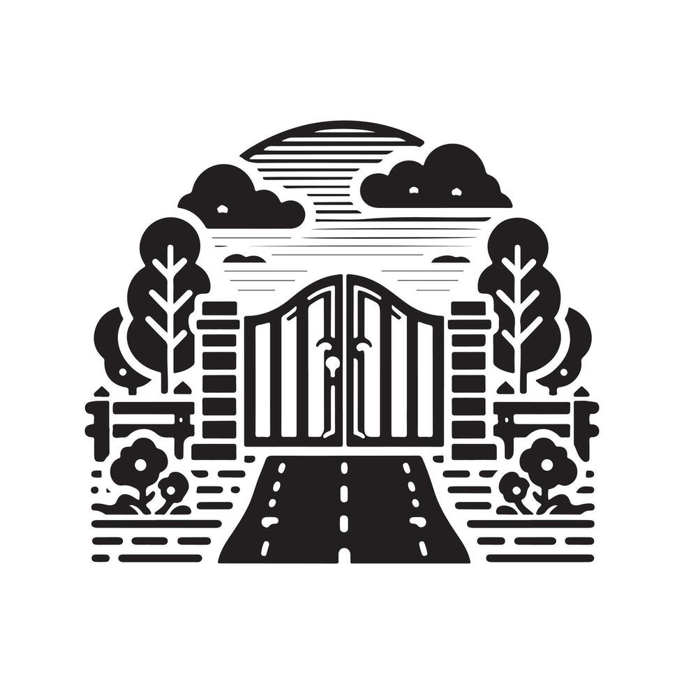 Download Driveway Gate Vectors for Professional and Personal Projects