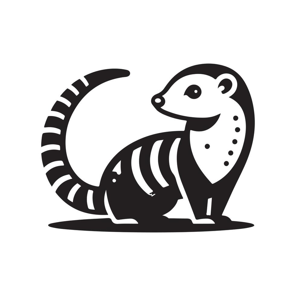 Creative Mongoose Silhouette Vectors for Adventure and Exploration Graphics
