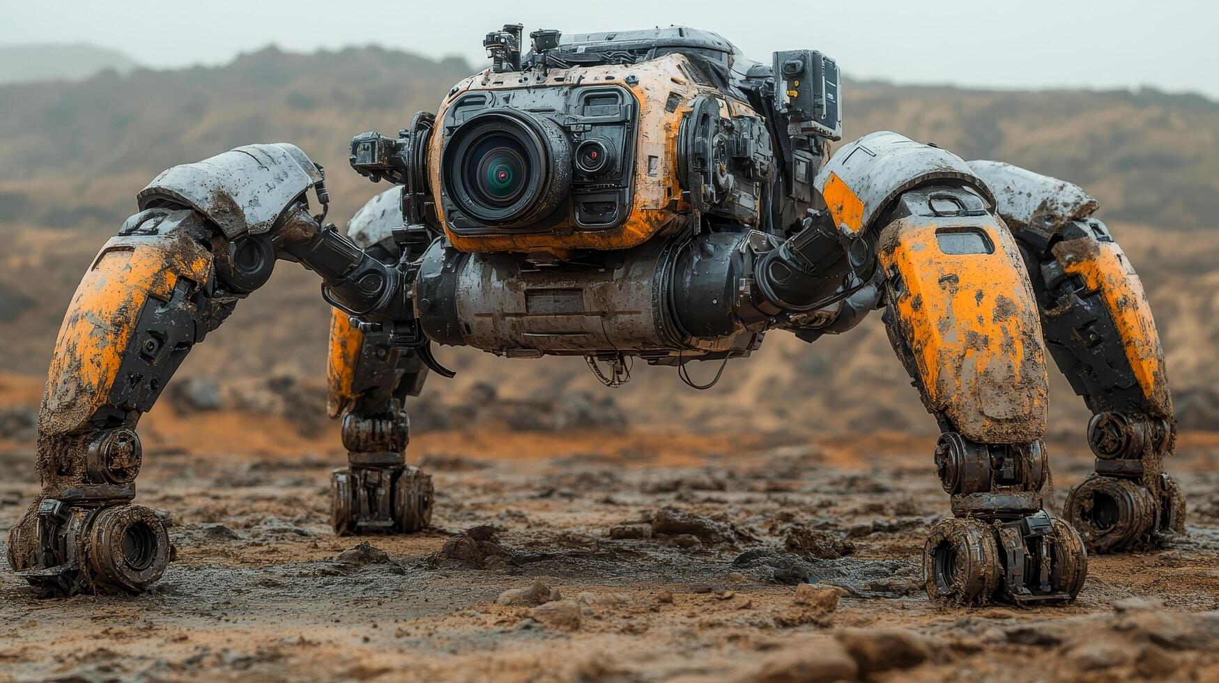 A four-legged robot designed for rescue operations photo