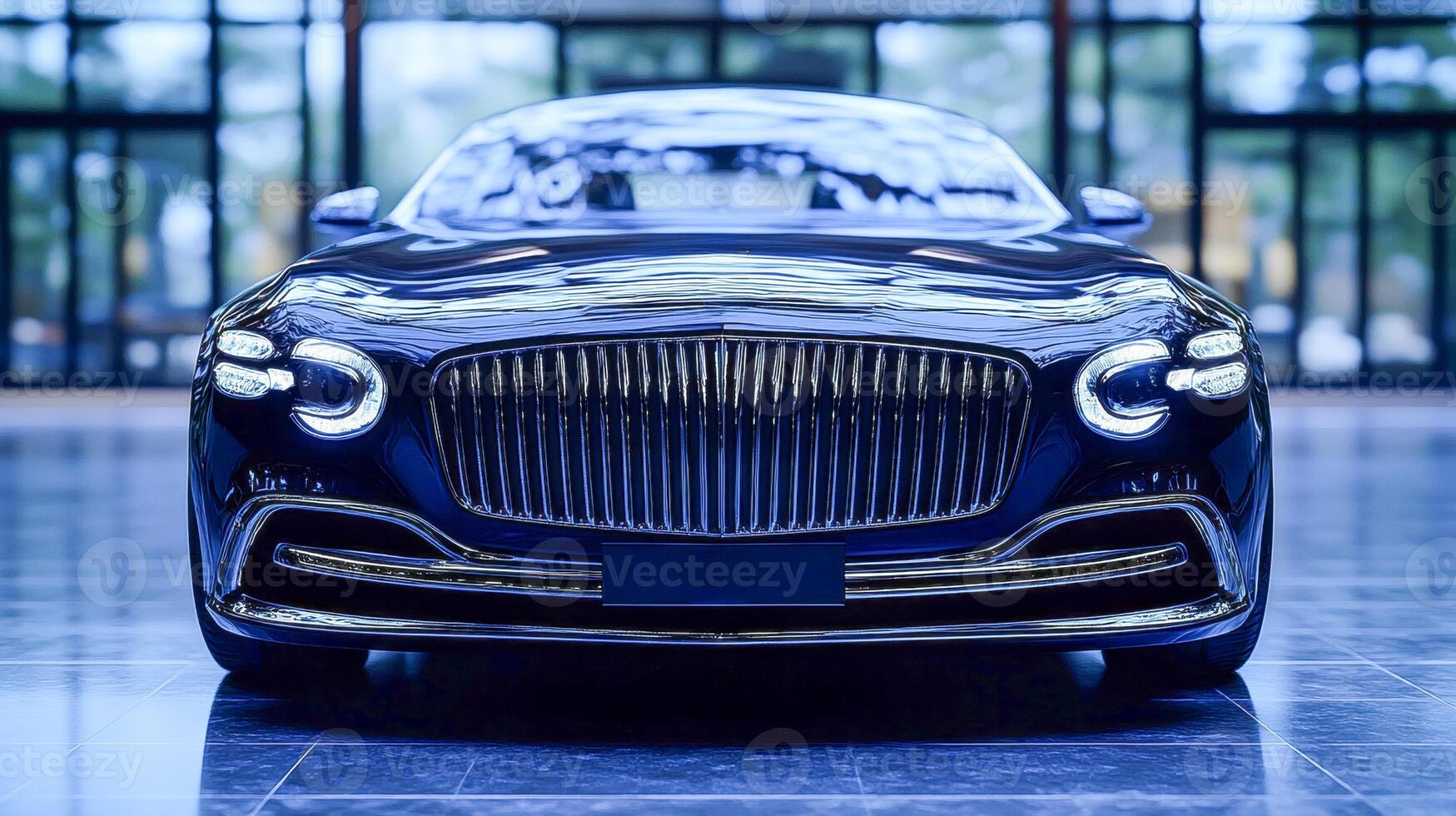 Front view of the sleek car photo