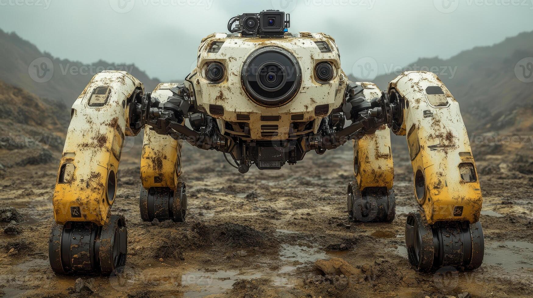 A four-legged robot designed for rescue operations photo