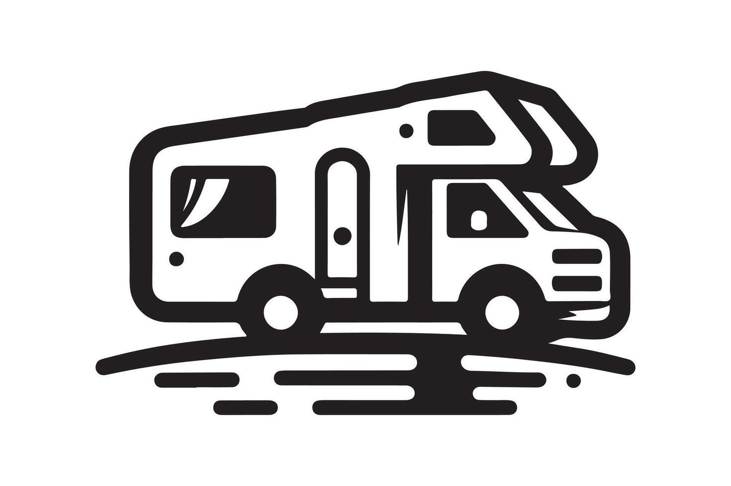 Motorhome Silhouette Vectors for RV Enthusiasts and Adventurers