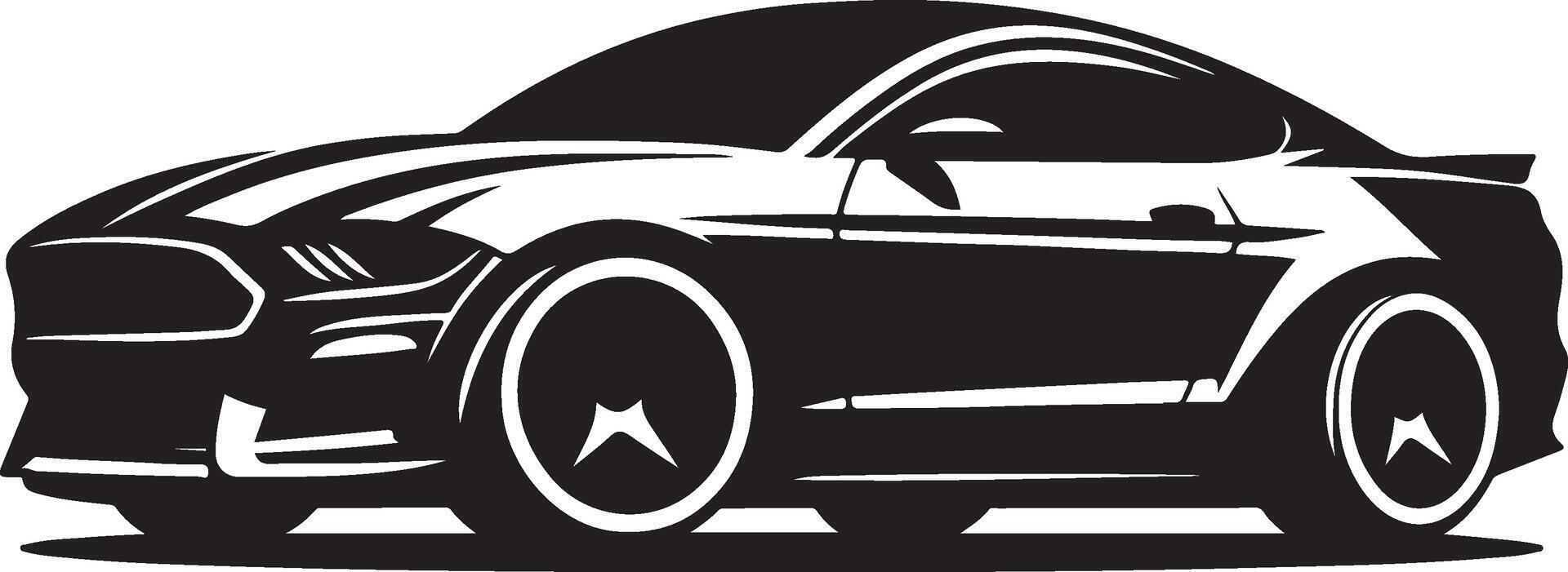 Coupe Car Silhouette Vectors for Vehicle Presentations and Marketing