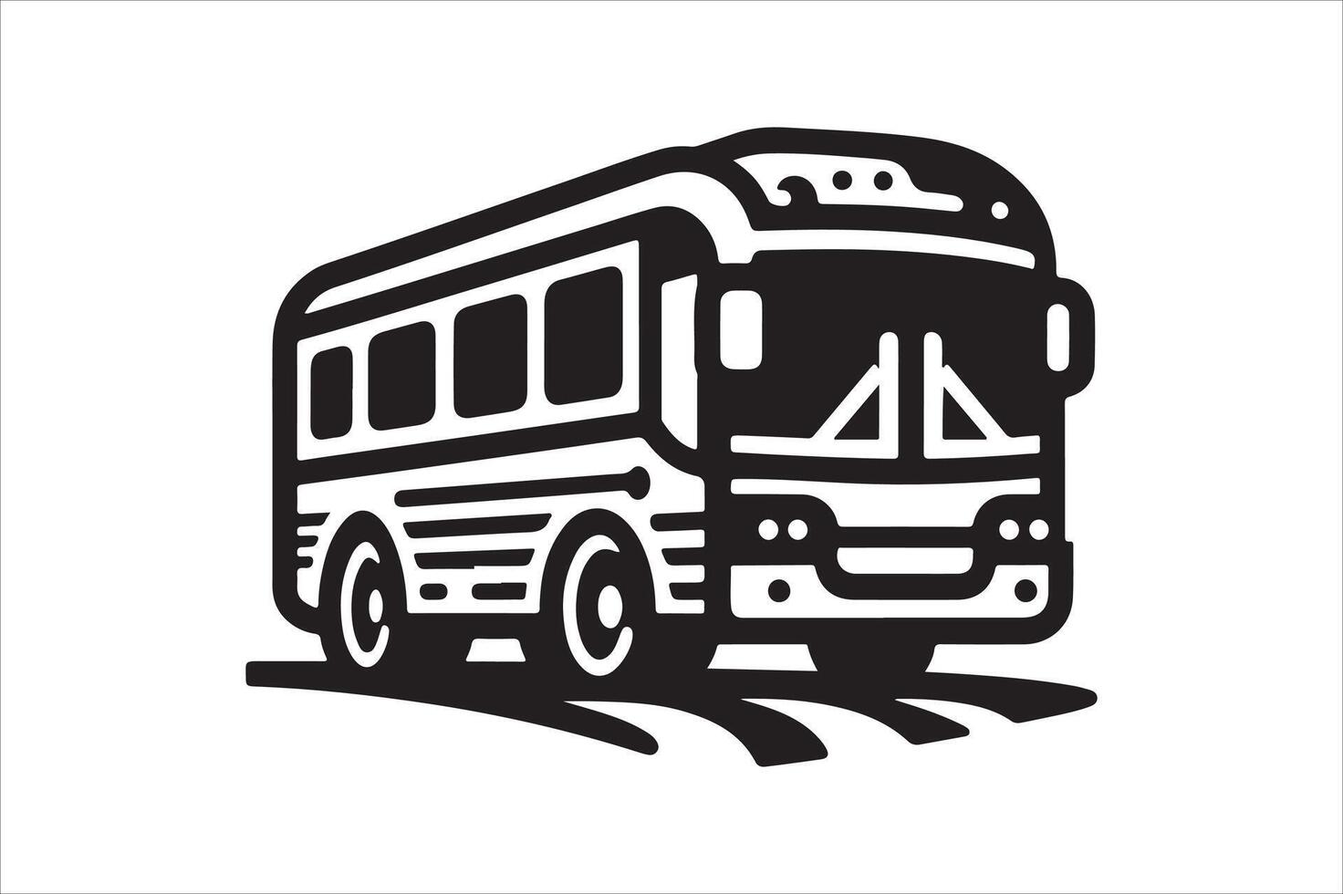Premium Shuttle Bus Silhouette Vectors for Urban Infrastructure Designs
