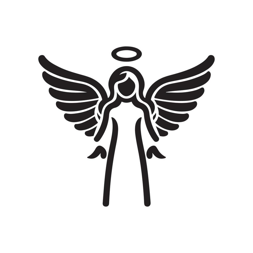 Angel Silhouette Vectors Set for Fantasy, Fairy Tale, and Divine Themes