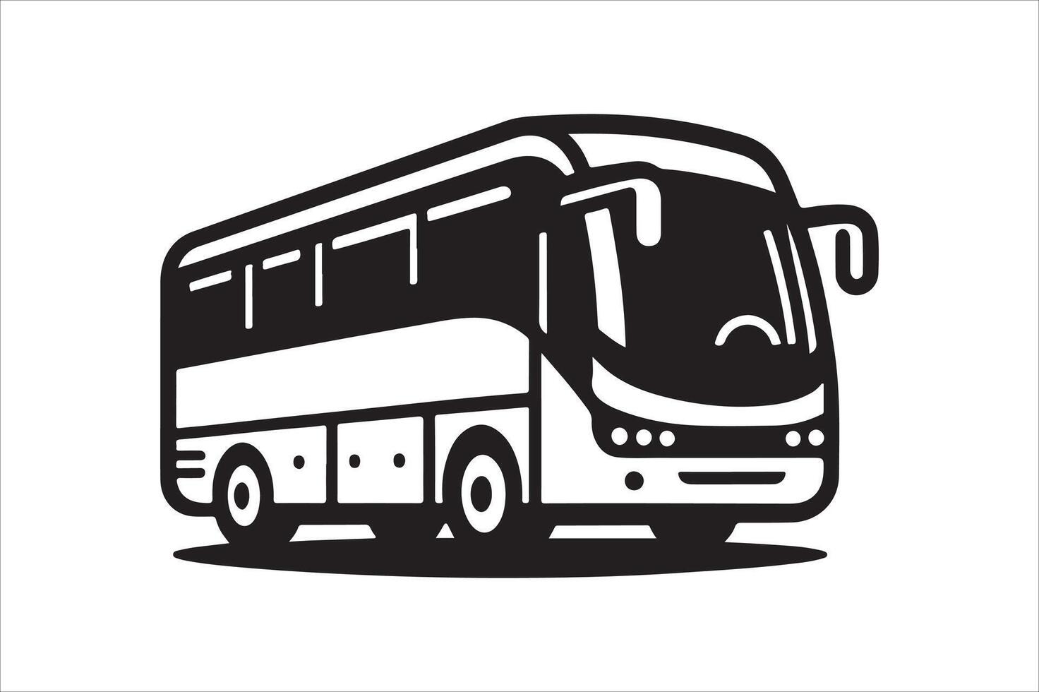 Shuttle Bus Silhouette Vectors Art for Illustrators and Content Creators