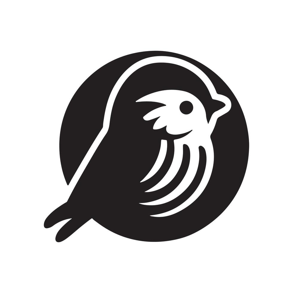 Blue Tit Silhouette Vectors for Wildlife Reserves and Conservation Graphics