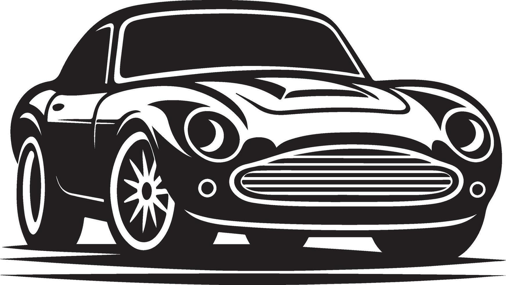 Coupe Car Silhouette Vectors Ideal for Concept Car Development