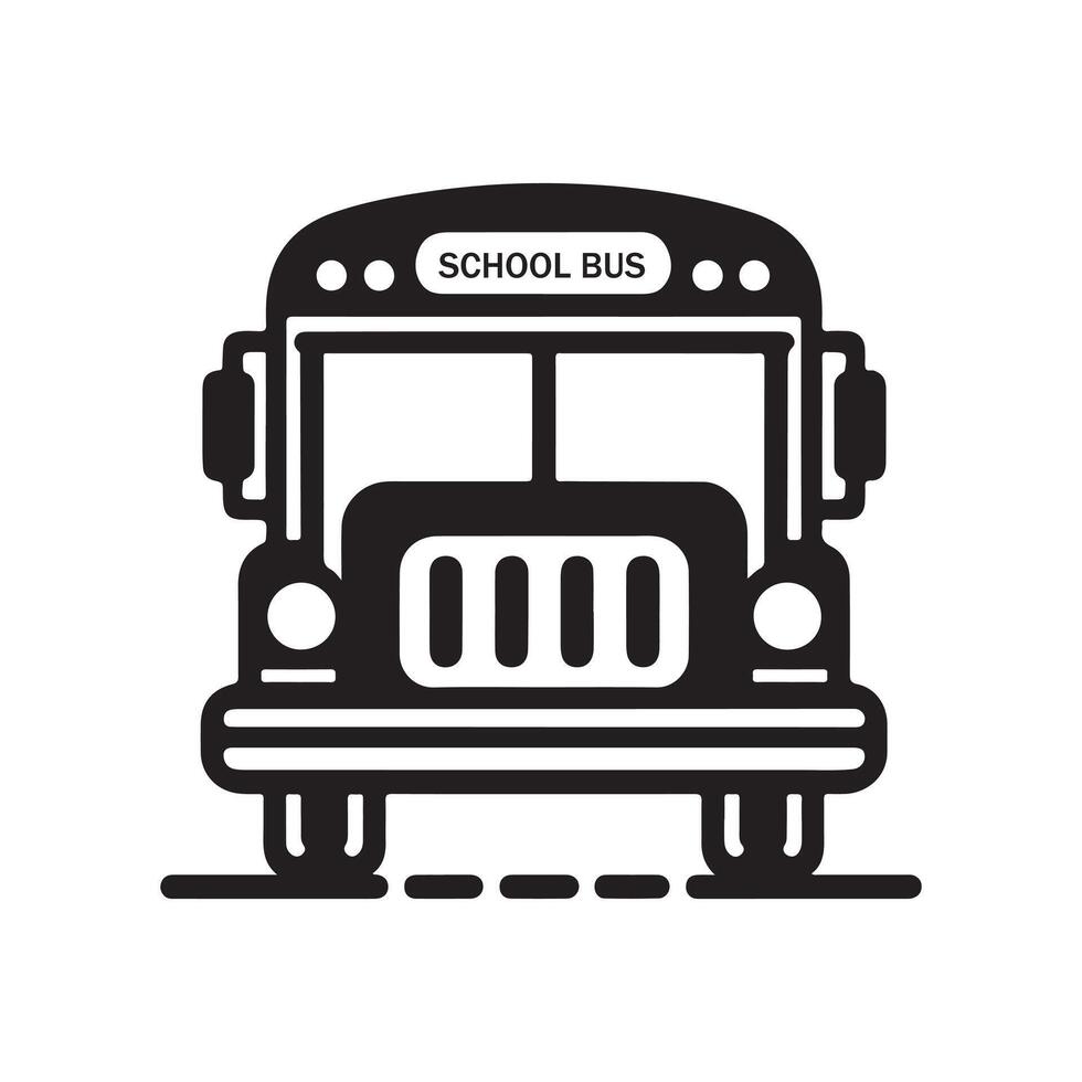 School Bus Silhouette Vectors for Learning and School Community Designs