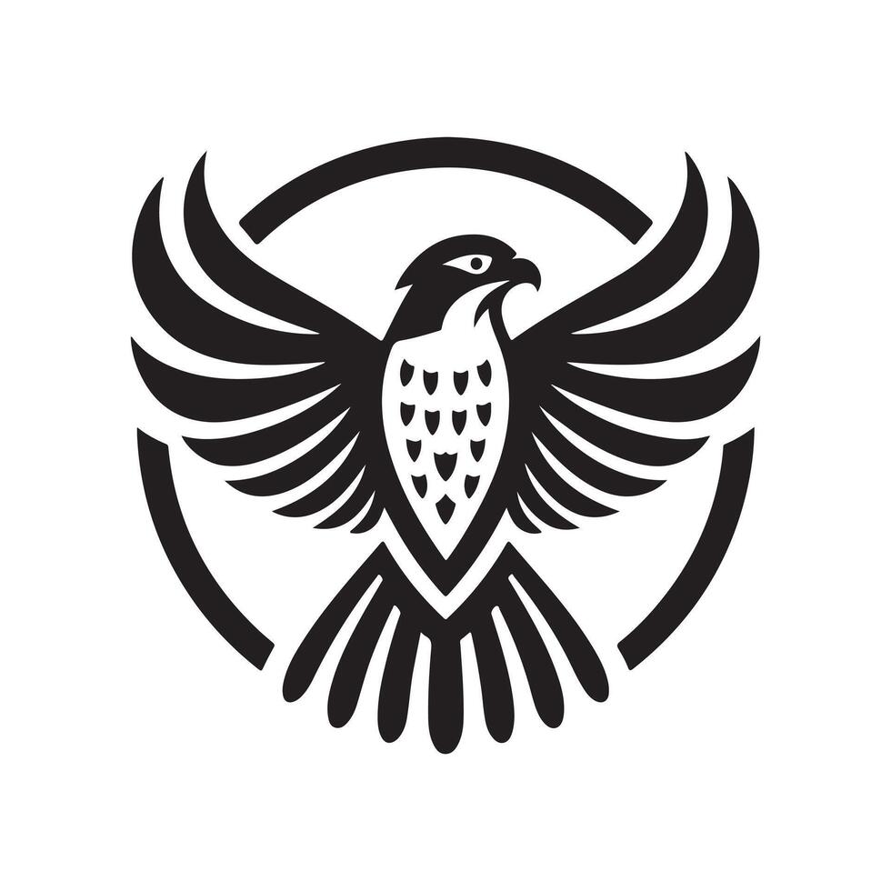 Eurasian Goshawk Silhouette Vectors Ideal for Bird Watching Designs