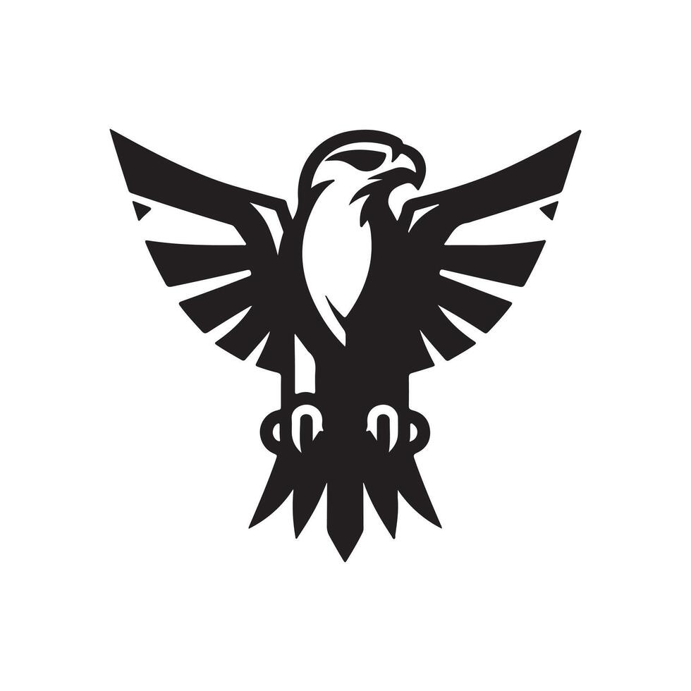 Eurasian Goshawk Silhouette Vectors for Nature, Wildlife, and Bird Graphics