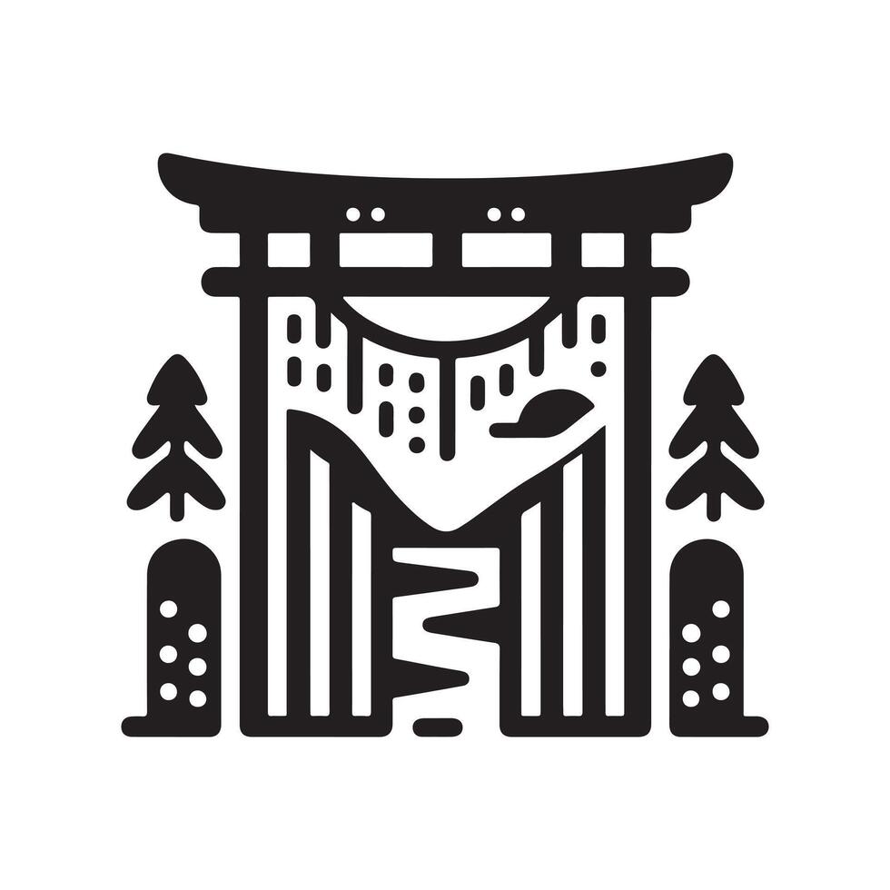 High-Quality Swing Gate Silhouette Vectors for DIY Projects