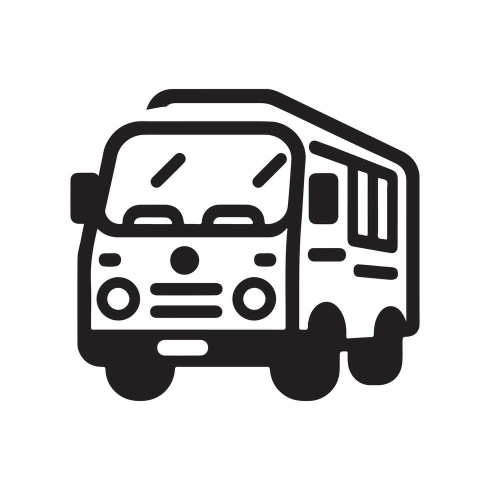 Minibus Silhouette Vectors Files for Creative and Quick Downloads