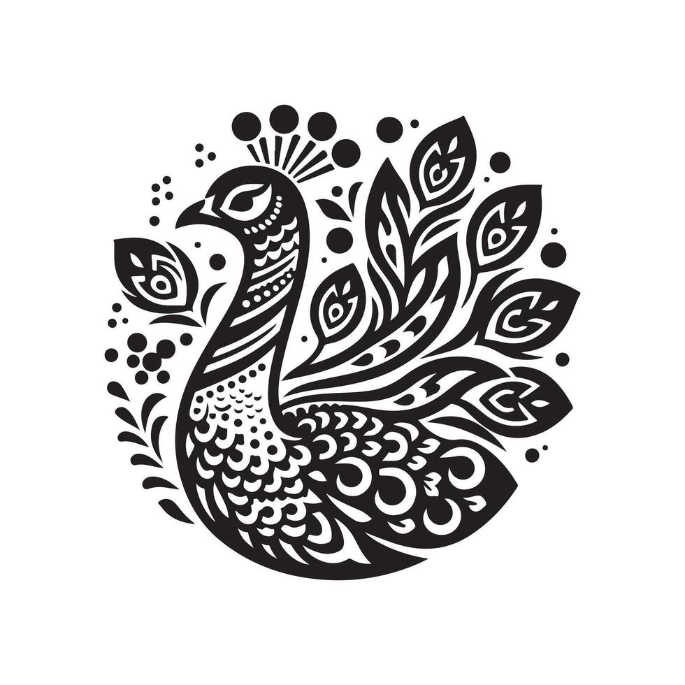 Peafowl Silhouette Vectors Perfect for Digital Media and Print Graphics