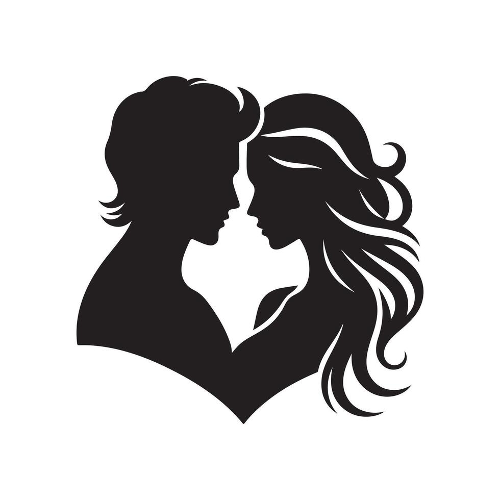 Download Romantic Couple Silhouette Vectors for Romantic Branding