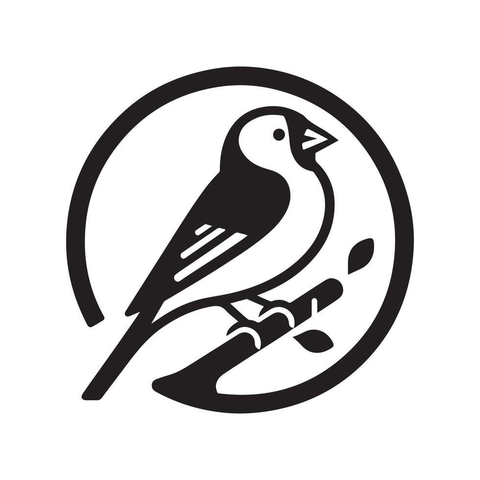 Creative Goldfinch Silhouette Vectors for Posters and Environmental Art