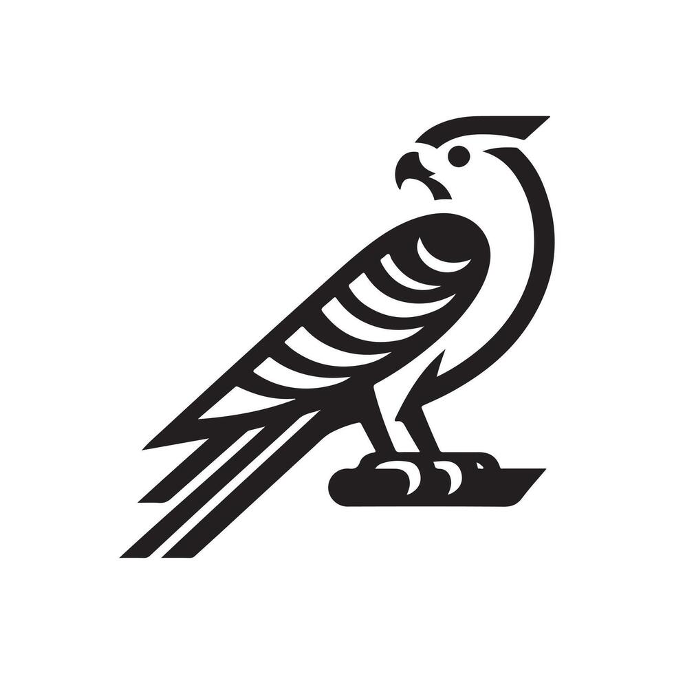 Eurasian Goshawk Silhouette Vectors Art for Nature-Themed Collages