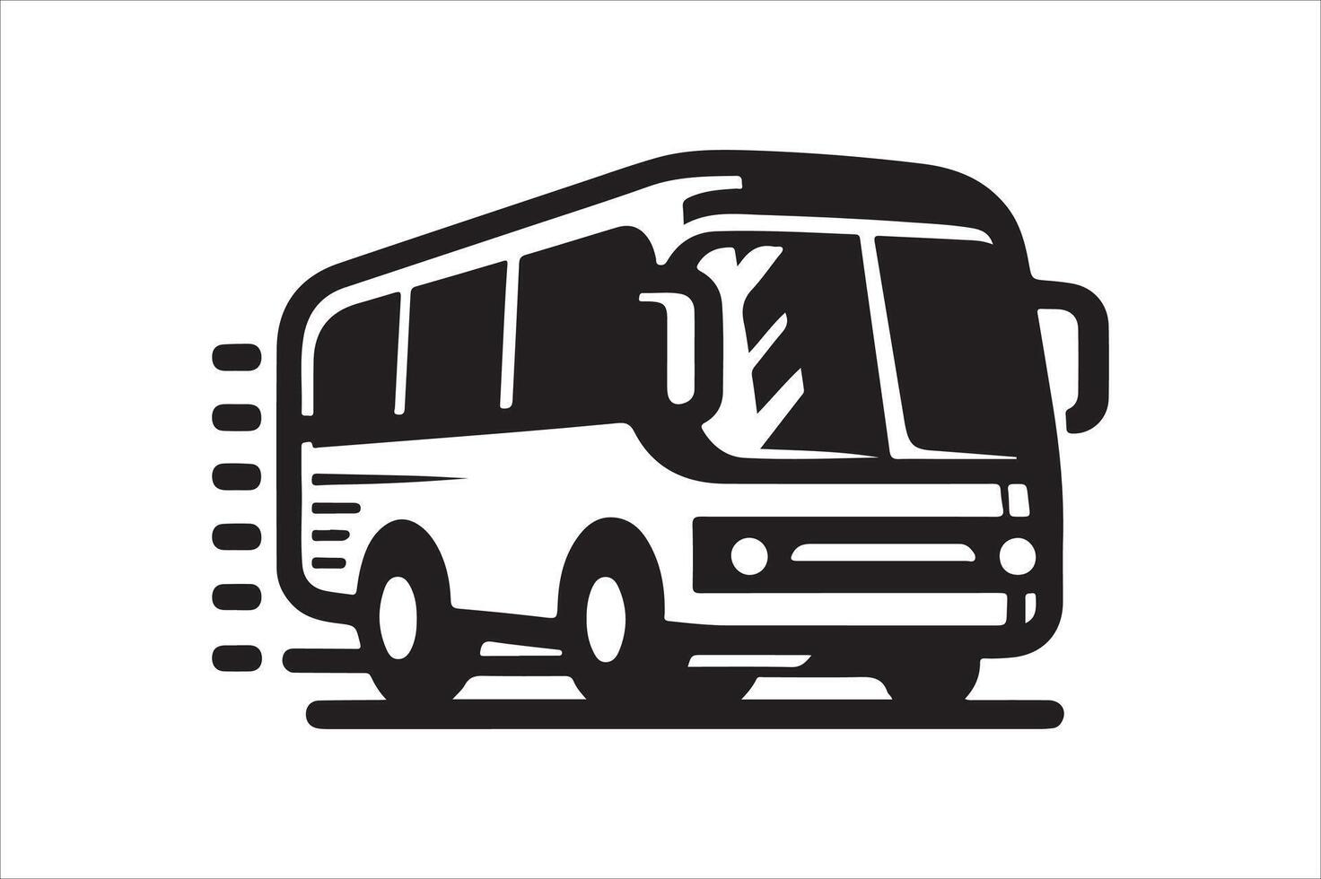 Shuttle Bus Silhouette Vectors for Illustrations, Logos, and Icons