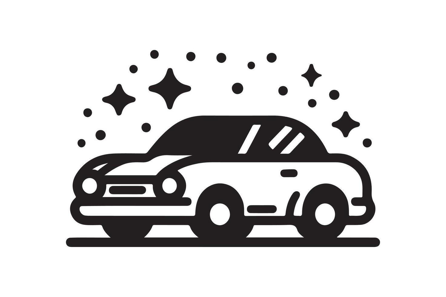 Stylish Coupe Car Silhouette Vectors Art for Automotive Marketing