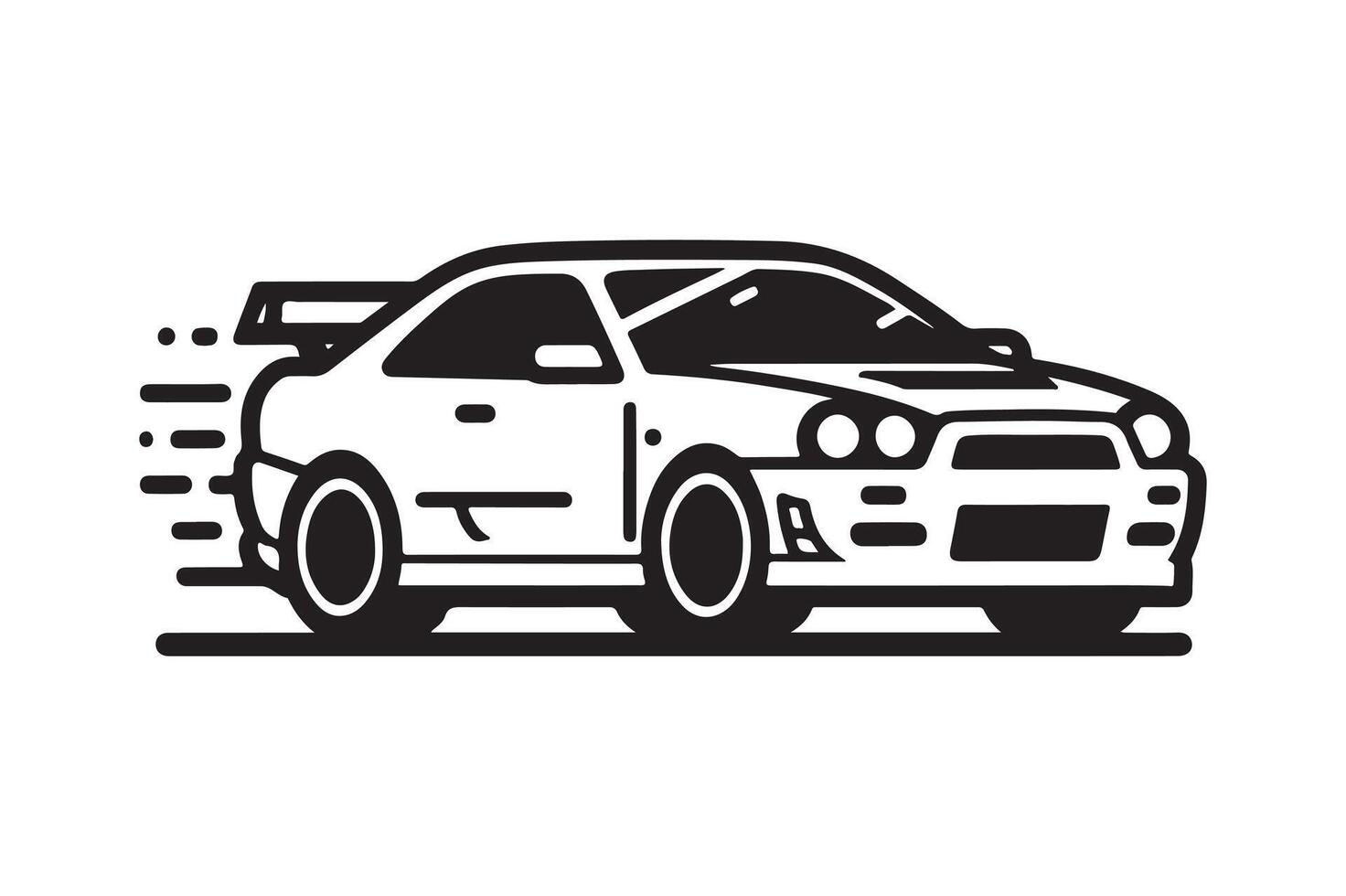 Premium Coupe Car Silhouette Vectors for Professional Graphic Designers
