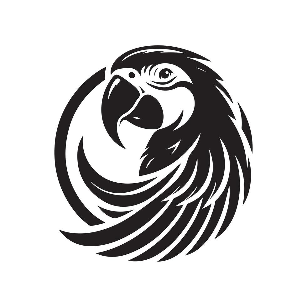 Creative Macaw Silhouette Vectors for Posters, Digital Content, and Ads