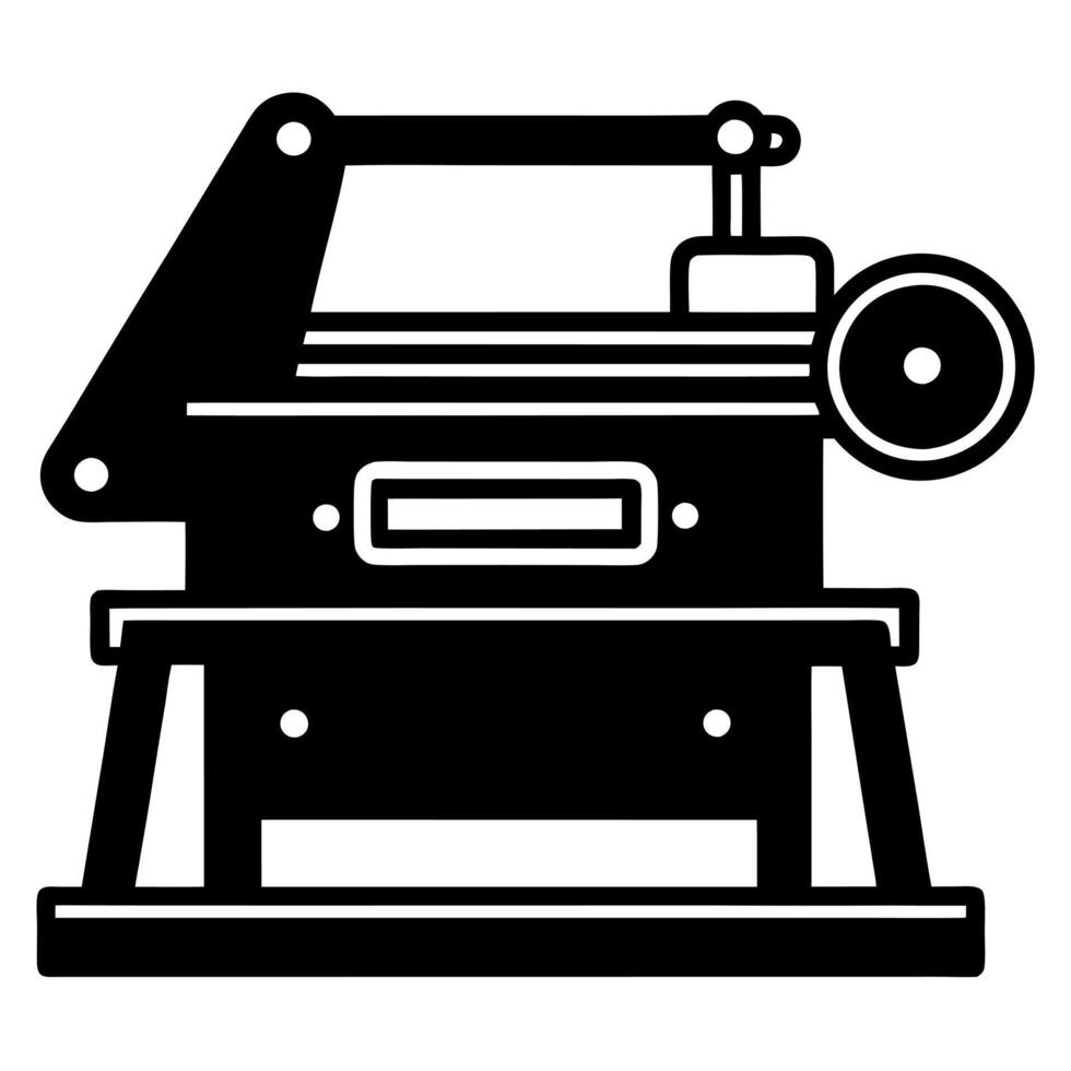 Belt sander silhouette illustration vector