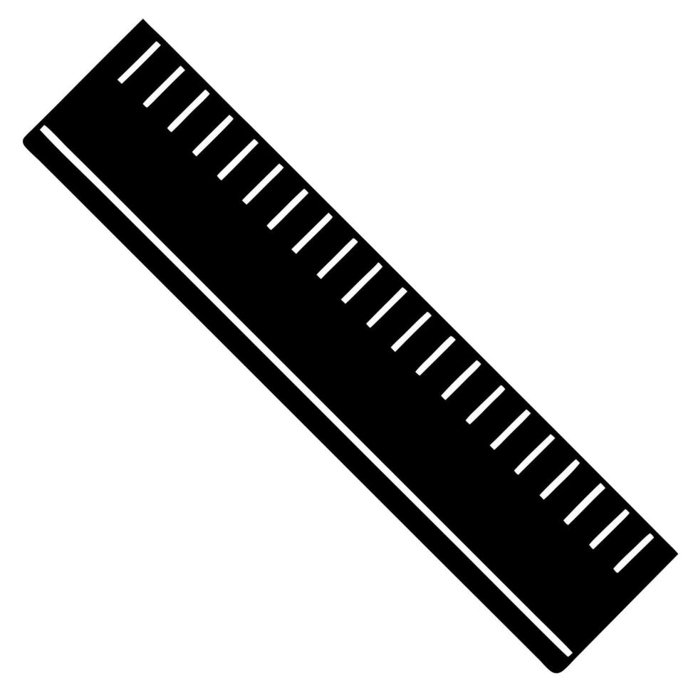 Ruler silhouette illustration vector