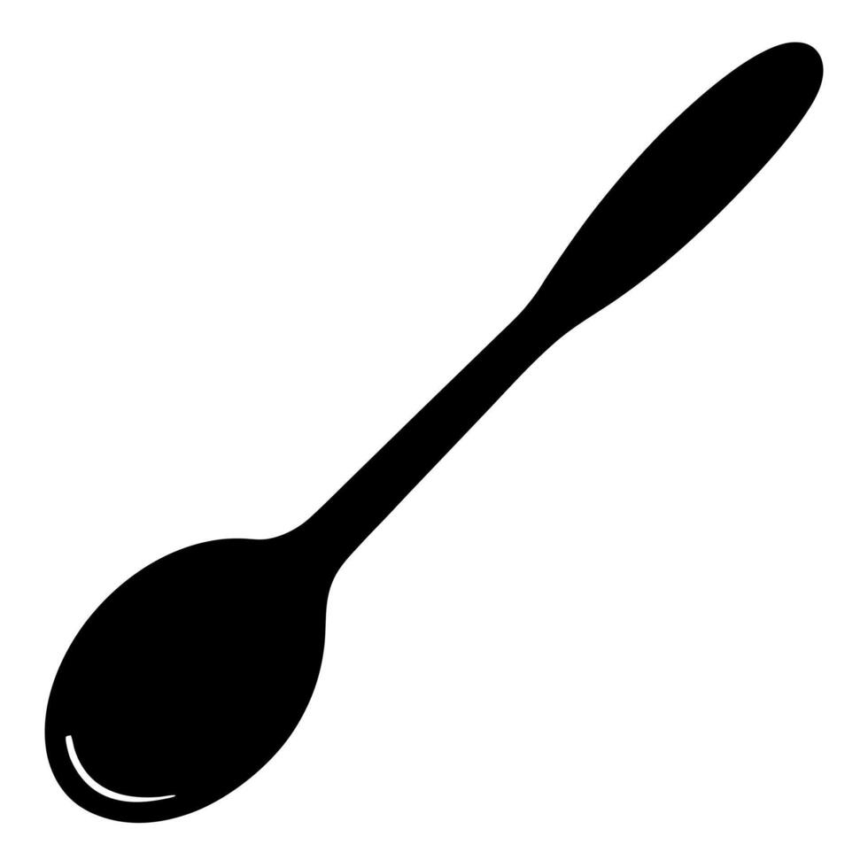 Spoon silhouette illustration vector
