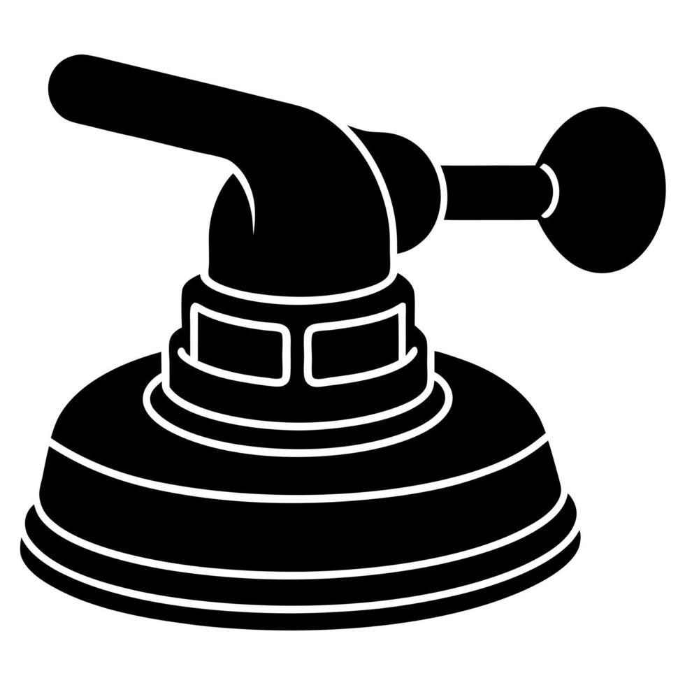 Orbital sander silhouette illustration. vector