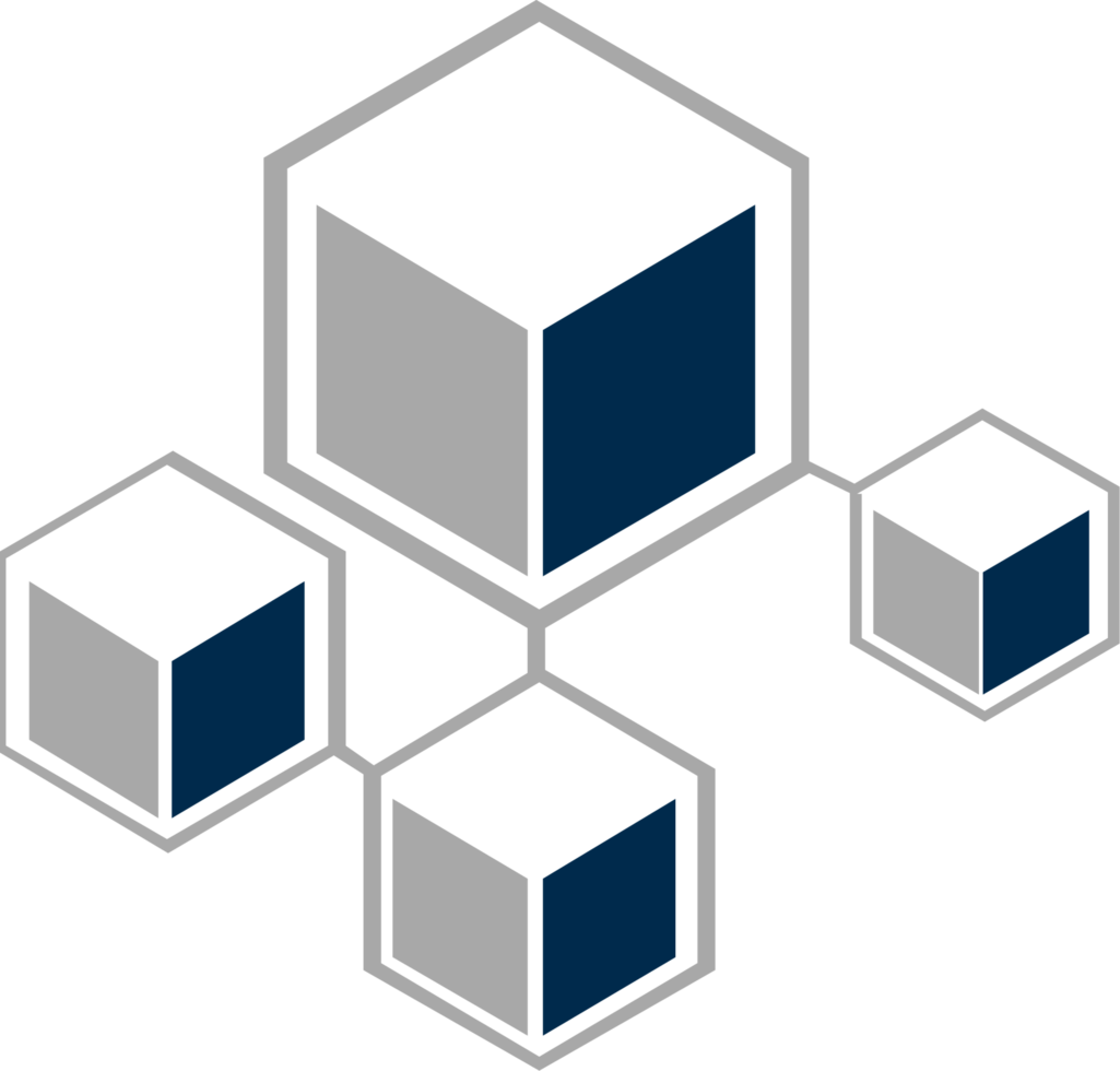 The logo for the company is shown in blue and gray png
