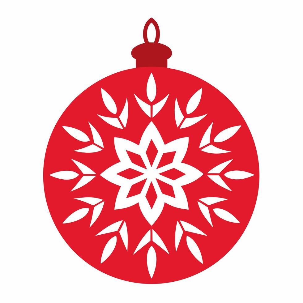 Christmas ornament mandala art illustration vector