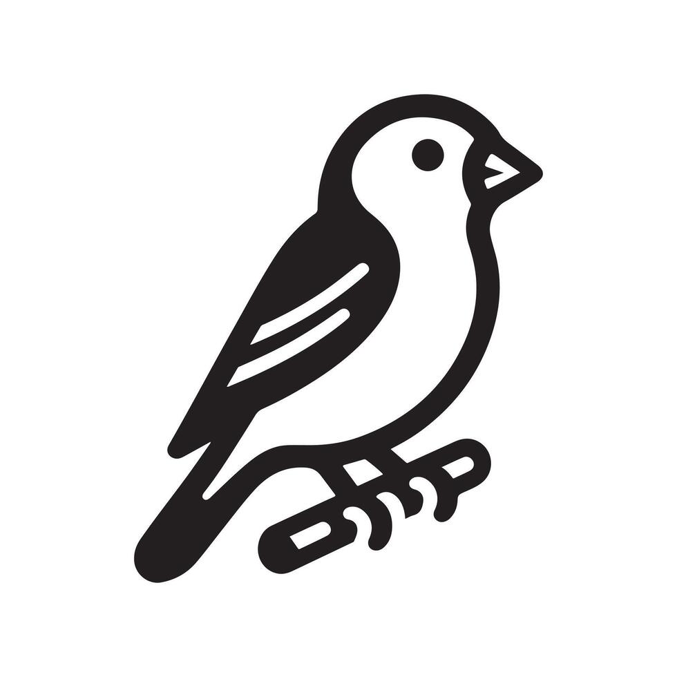 Goldfinch Silhouette Vectors Perfect for Ornithology and Nature Studies