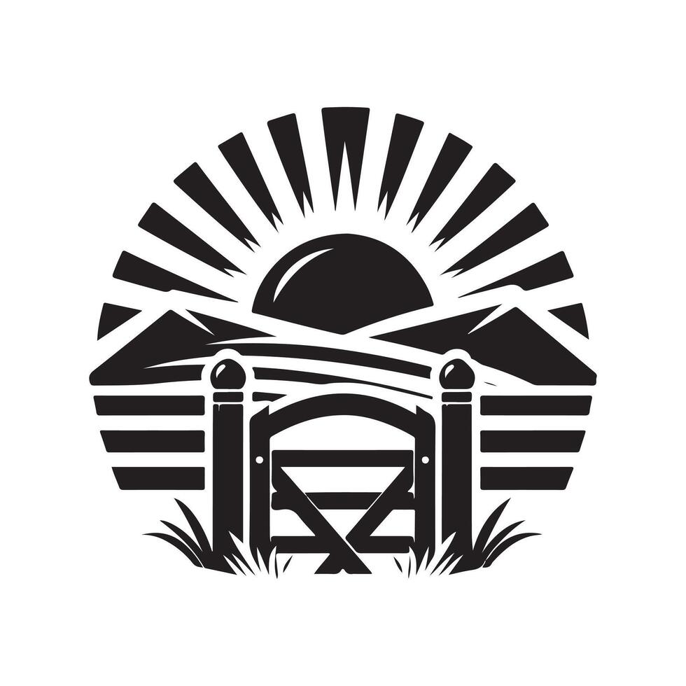 Premium Vintage Farm Gate Vectors for Unique and Custom Designs